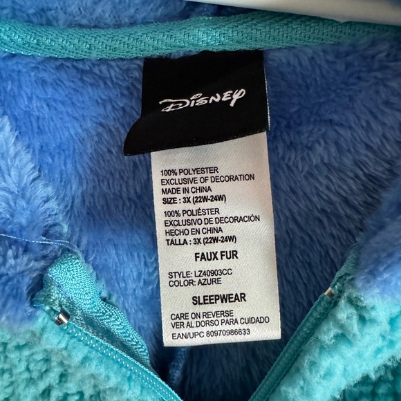 Disney Azure Blue Sleepwear - Picture 3 of 5